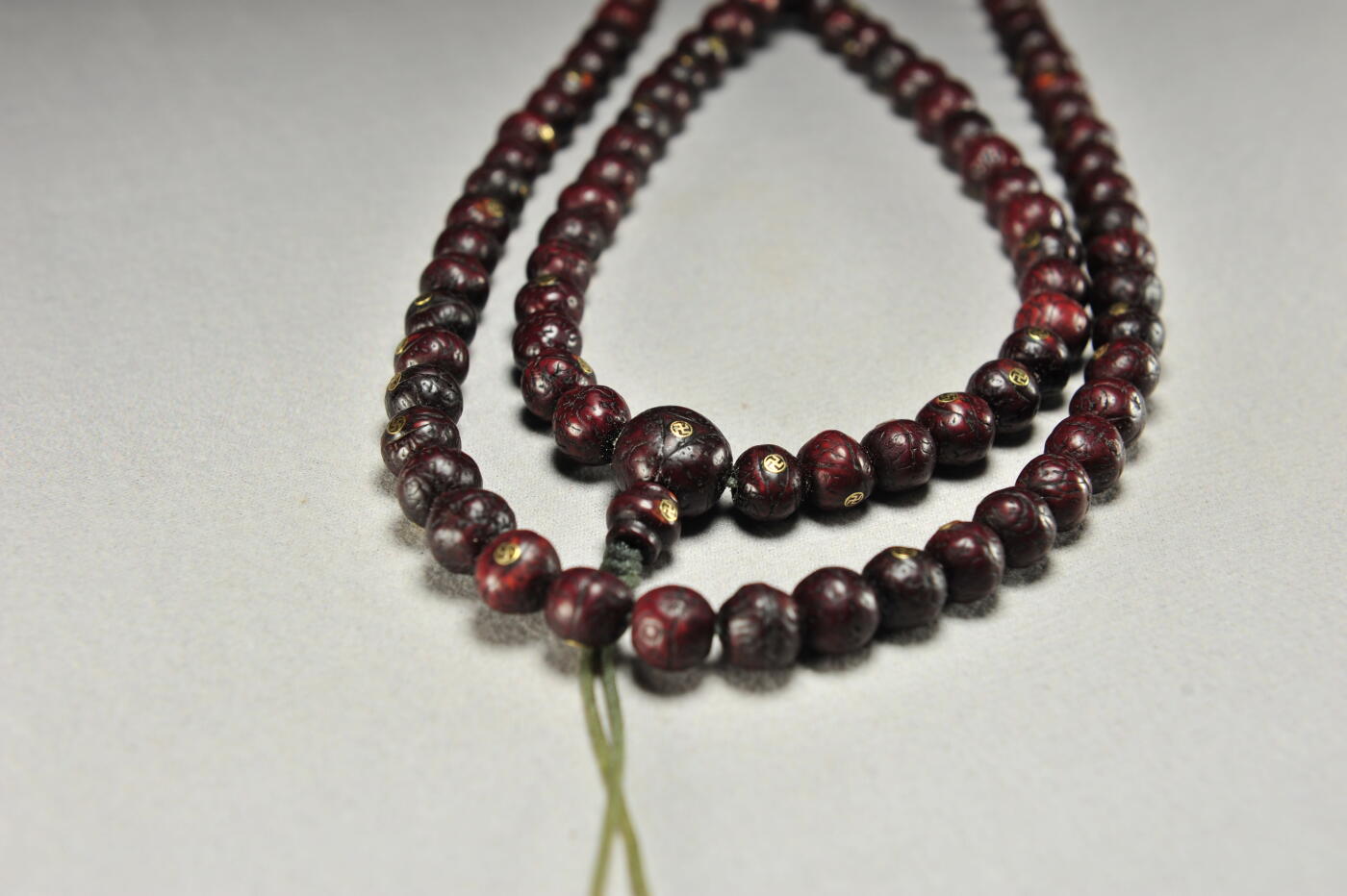 碧月说宝.雪域莲花开（二） 清代 包浆凤眼菩提嵌“万字真言”108念珠