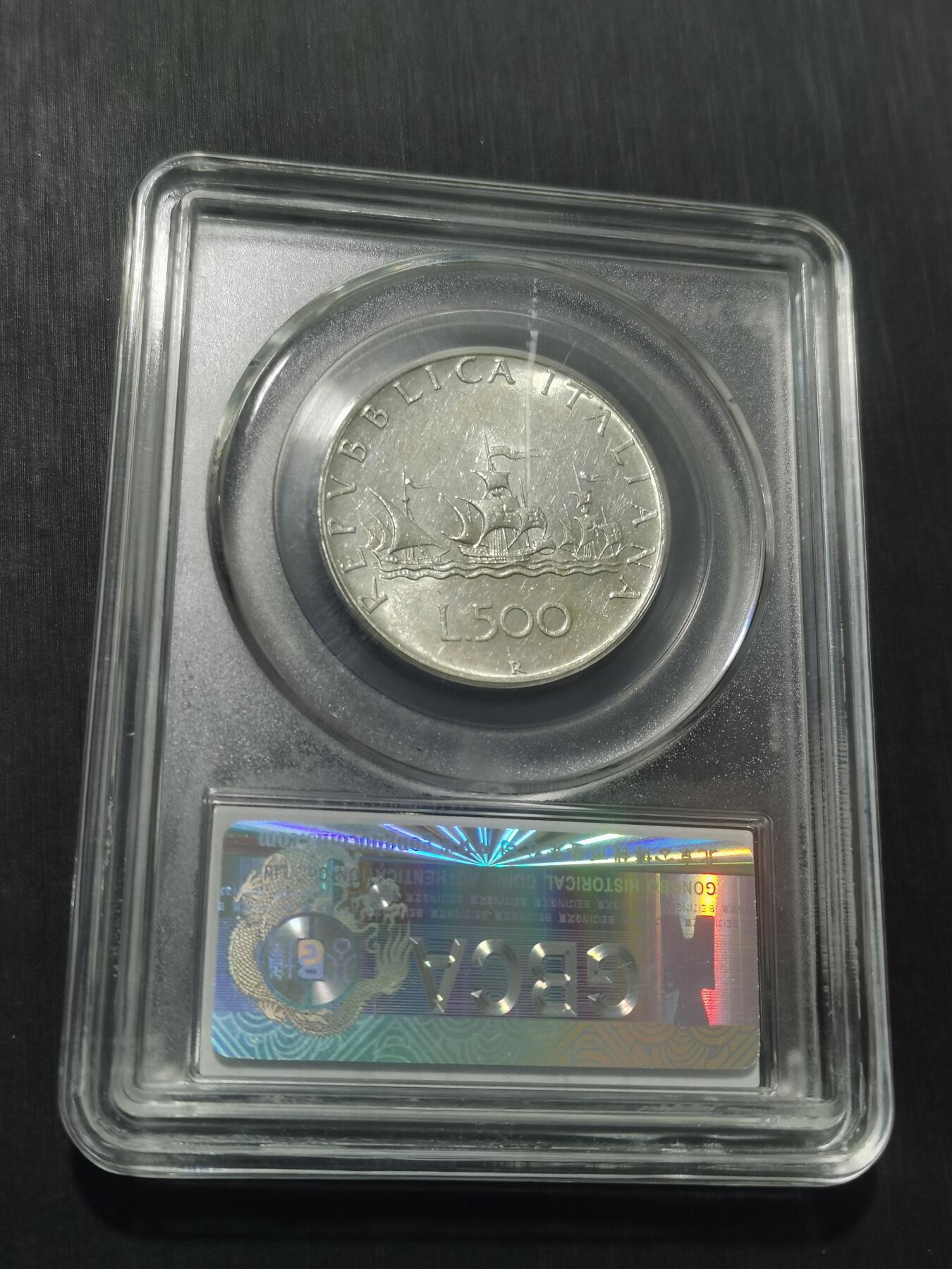 天下钱庄专场欢迎参拍 意大利少女500里拉银币