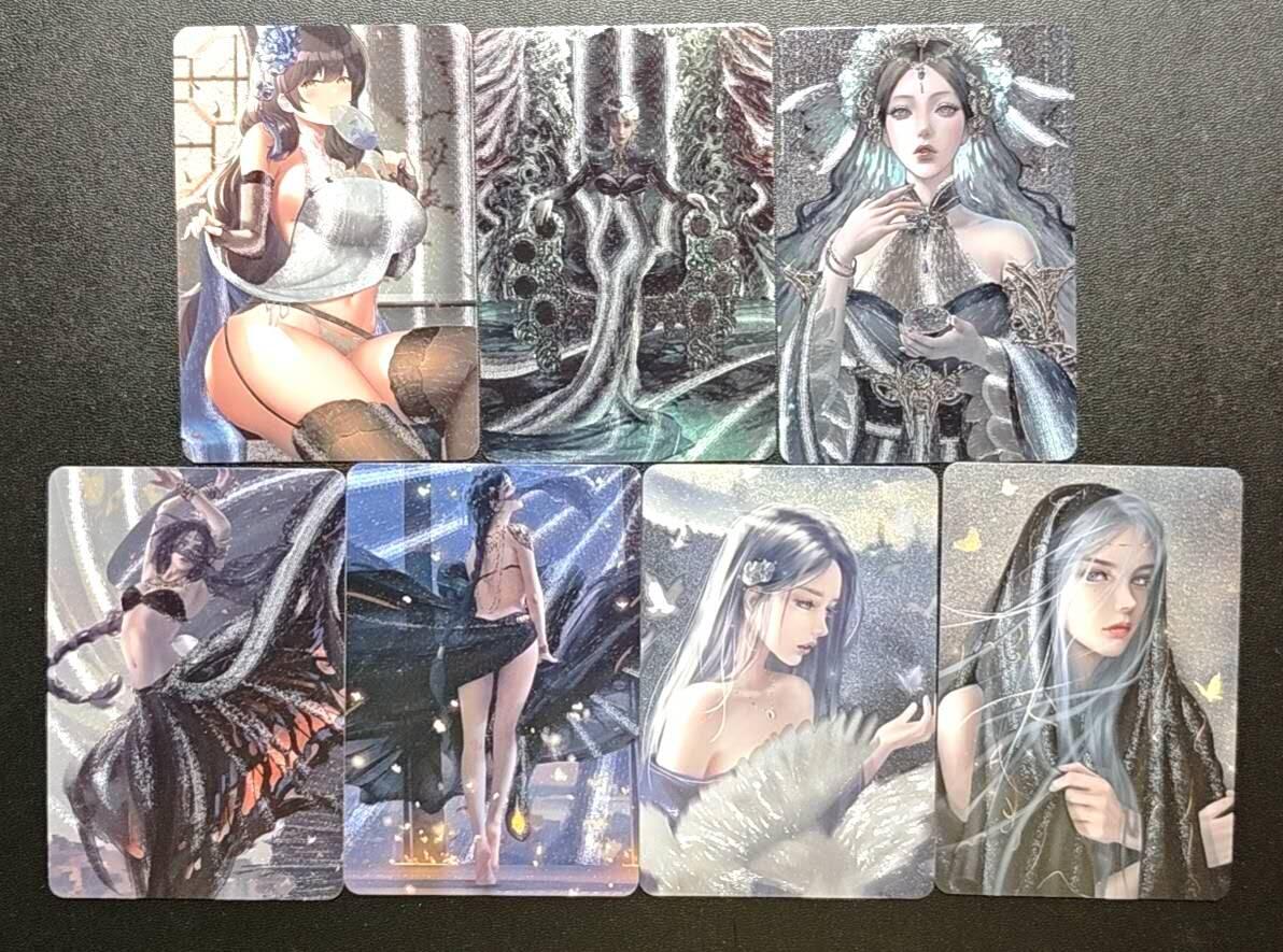 天玑星卡拍第188期《4.20周一截拍》持续收拍收评中 满赠卡需备注 动漫美女 粗闪 自制卡 七张