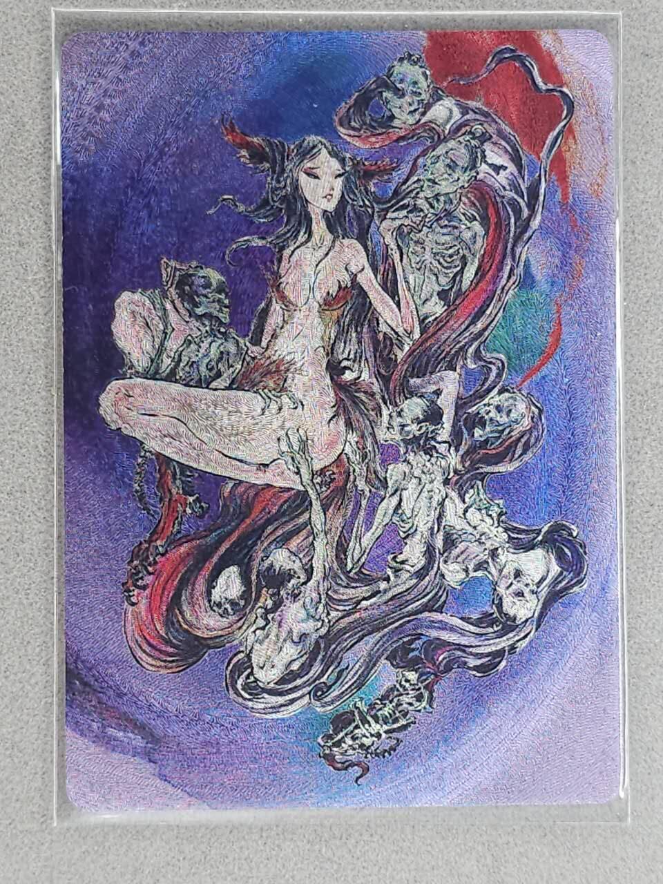 龙虎卡牌-八三场（满200元包邮，无佣金，每周六结拍，欢迎送拍） 【编号41】粗闪卡 启读 沈鑫封神 - 九尾狐狸精