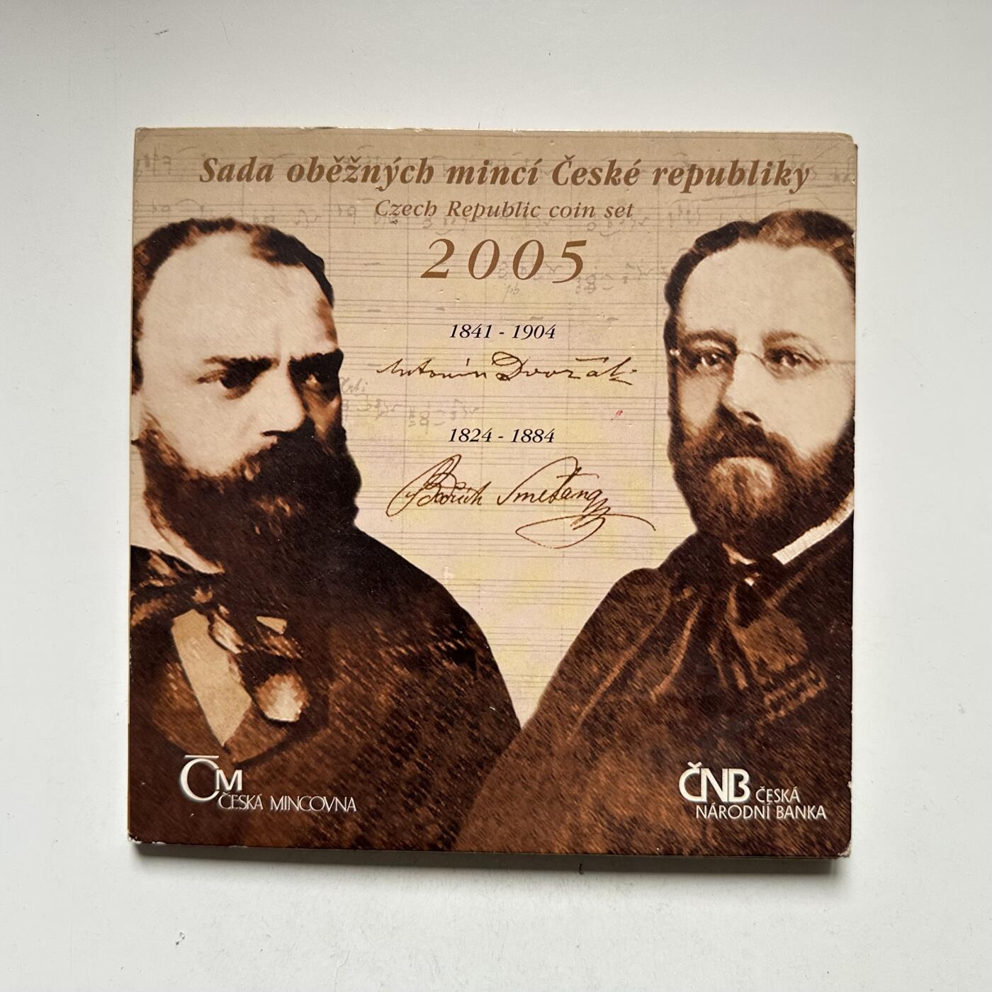 🌹外币初藏🌹🐯2026年第44场   每周二四六晚8️⃣点  世界硬币 捷克 2005年 德沃夏克主题流通硬币套装 含纪念章