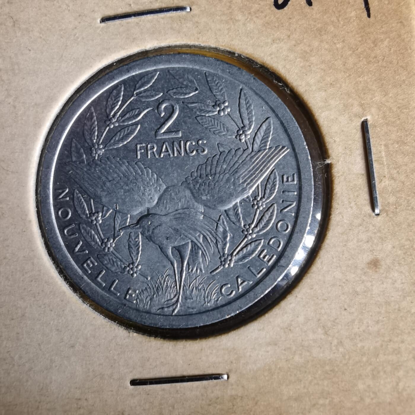 沼泽如烟--第1061场 法属新喀里多尼亚1977年2法郎