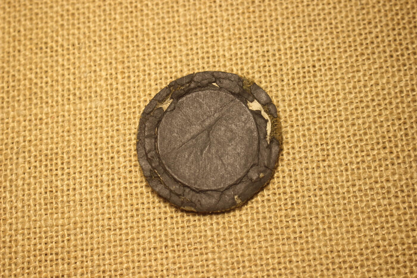 2026.4.21杂货小拍卖 日本战时警防团帽徽，刺绣材质，近库存品相