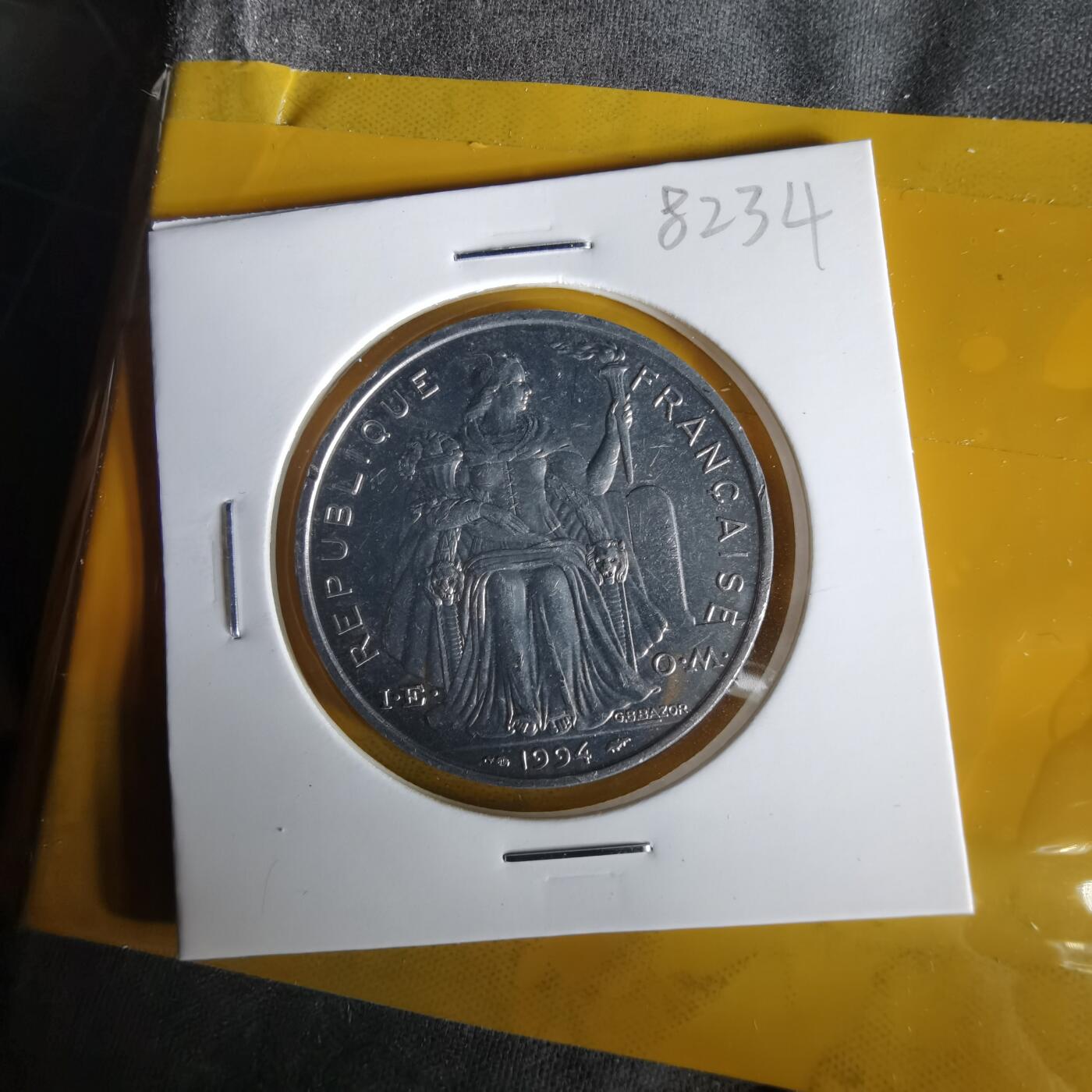 沼泽如烟--第1061场 法属新喀里多尼亚1994年5法郎