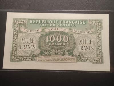 2026四月第三期，总第224期 法国1947版1000法郎“国家债权”钞票UNC 是战后法国多种货币并行流通的混乱状态产物之一
