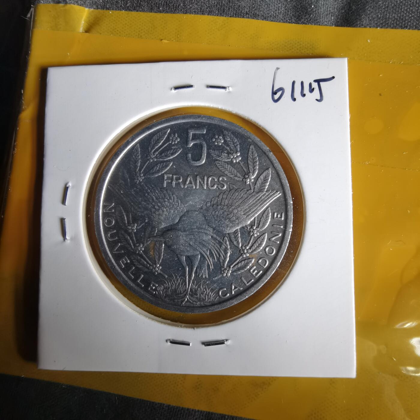 沼泽如烟--第1061场 法属新喀里多尼亚1994年5法郎