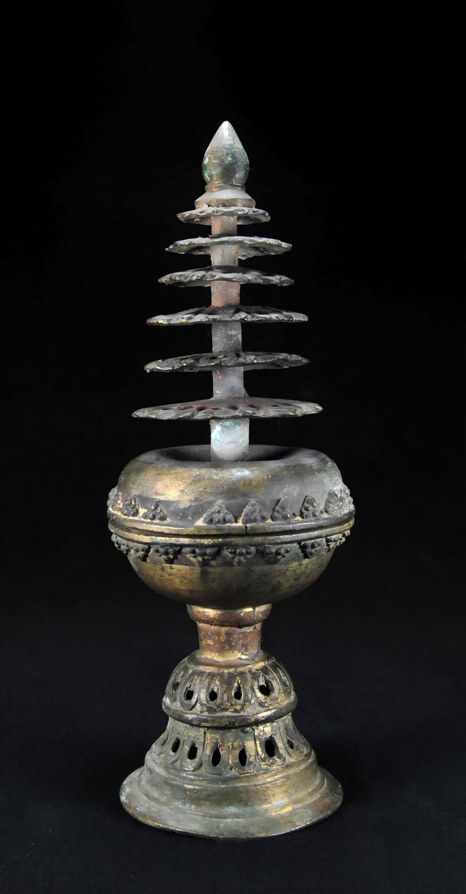 碧月说宝.雪域莲花开（二） 清代 铜舍利供奉塔