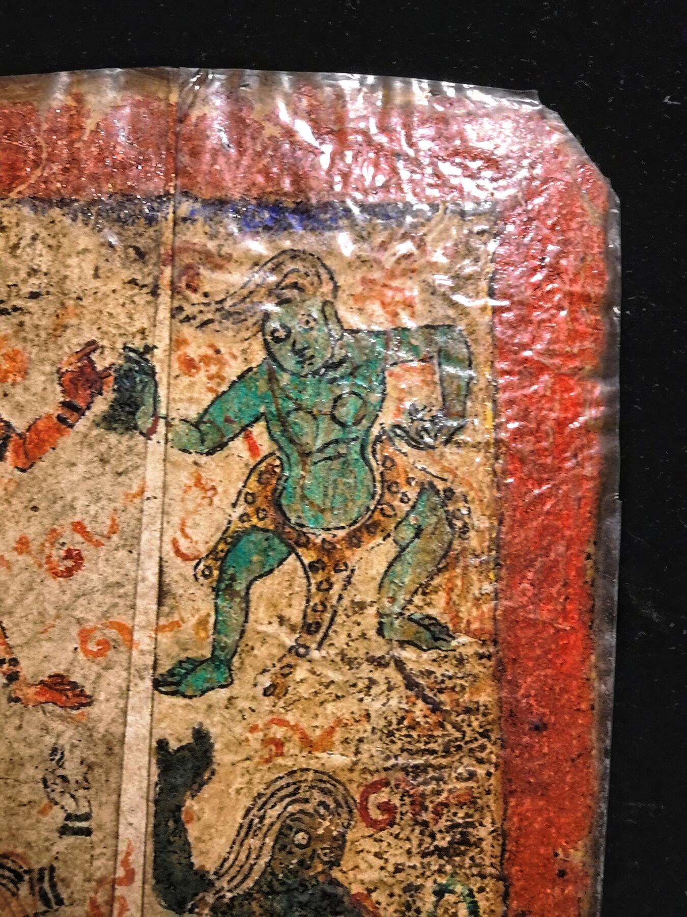 碧月说宝.雪域莲花开（二） 清代 藏传明清四护法忿怒尊唐卡（纸本小扎卡）