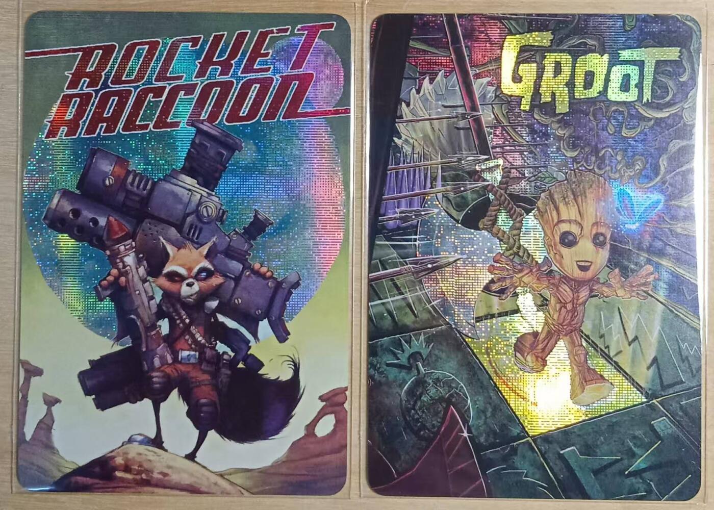 龙虎卡牌-八三场（满200元包邮，无佣金，每周六结拍，欢迎送拍） 纱布闪2张 江东卡牌 美漫银河护卫队 小浣熊+格鲁特