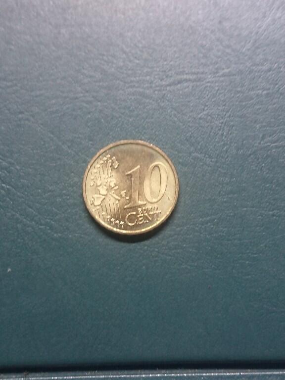 松南世界钱币——260416 德国10分欧元好品相铜币2