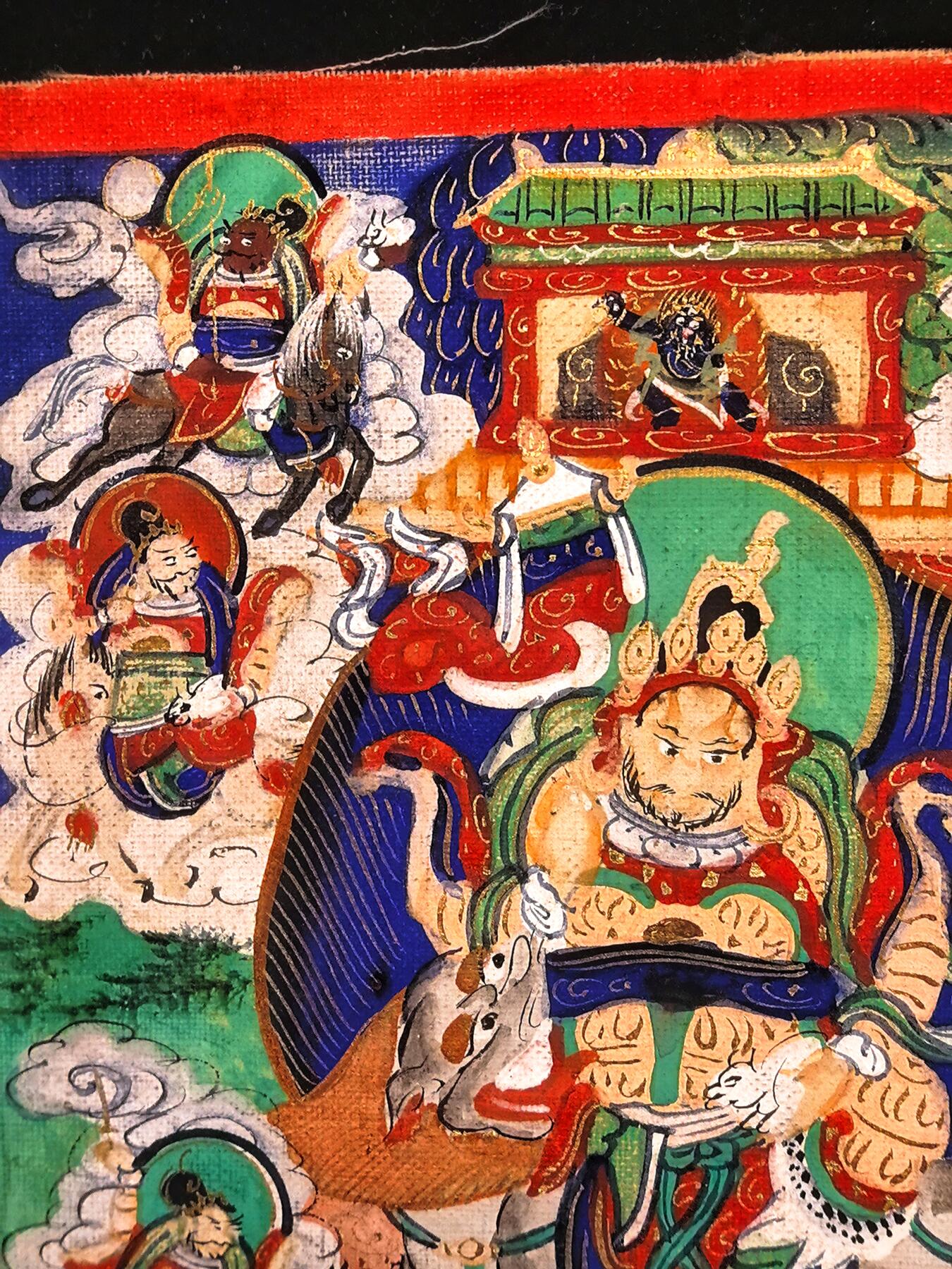 碧月说宝.雪域莲花开（二） 清代 特殊题材 格鲁派财宝天王唐卡