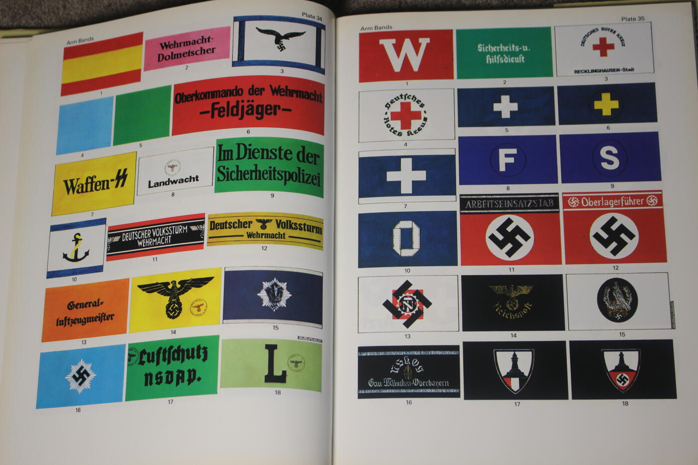 2026.4.21杂货小拍卖 德三组织标识，全书203页，实物照片和彩绘图片作比较，较为详细的介绍了德三的各类军事和民间组织标识，库存品相