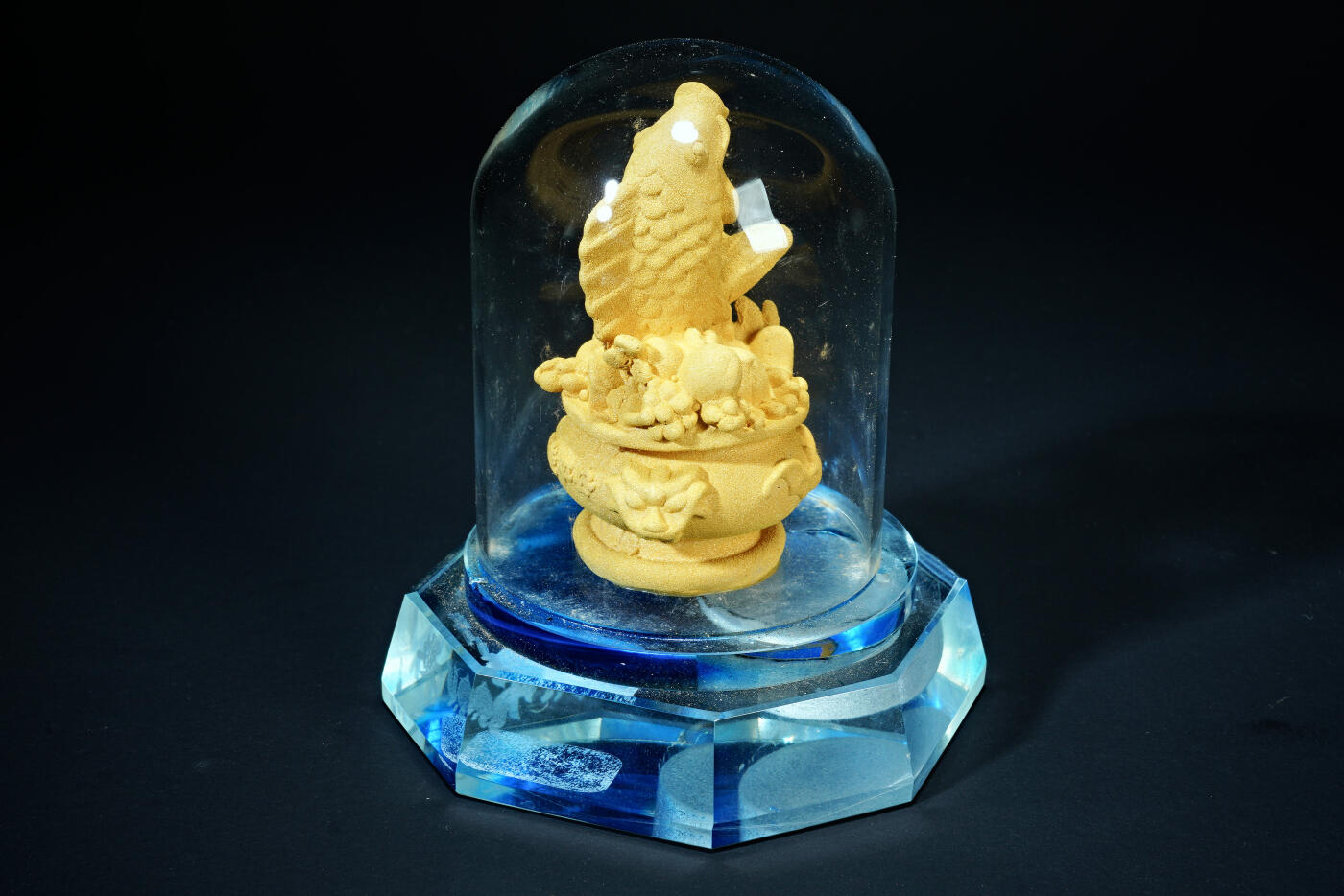 上海都达杂项专场八十一【全场包邮】  绒沙金年年有鱼摆件97-317