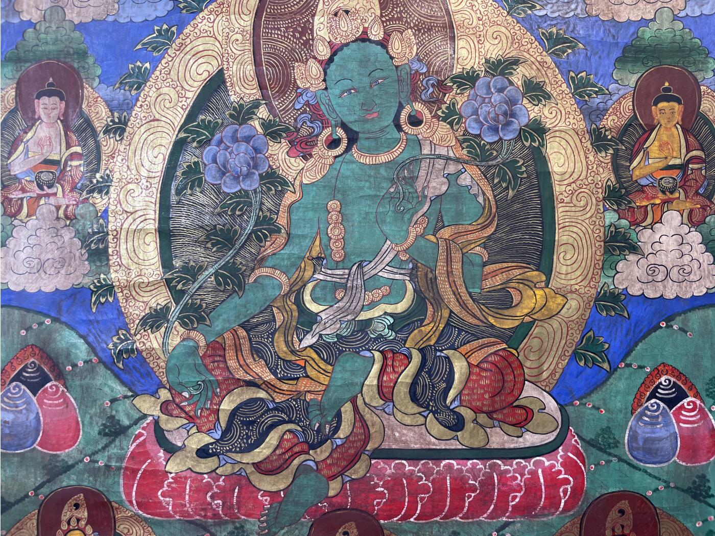 碧月说宝.雪域莲花开（二） 清代 绿度母唐卡