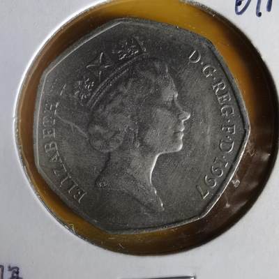 沼泽如烟--第1061场 - 英国1997年50便士