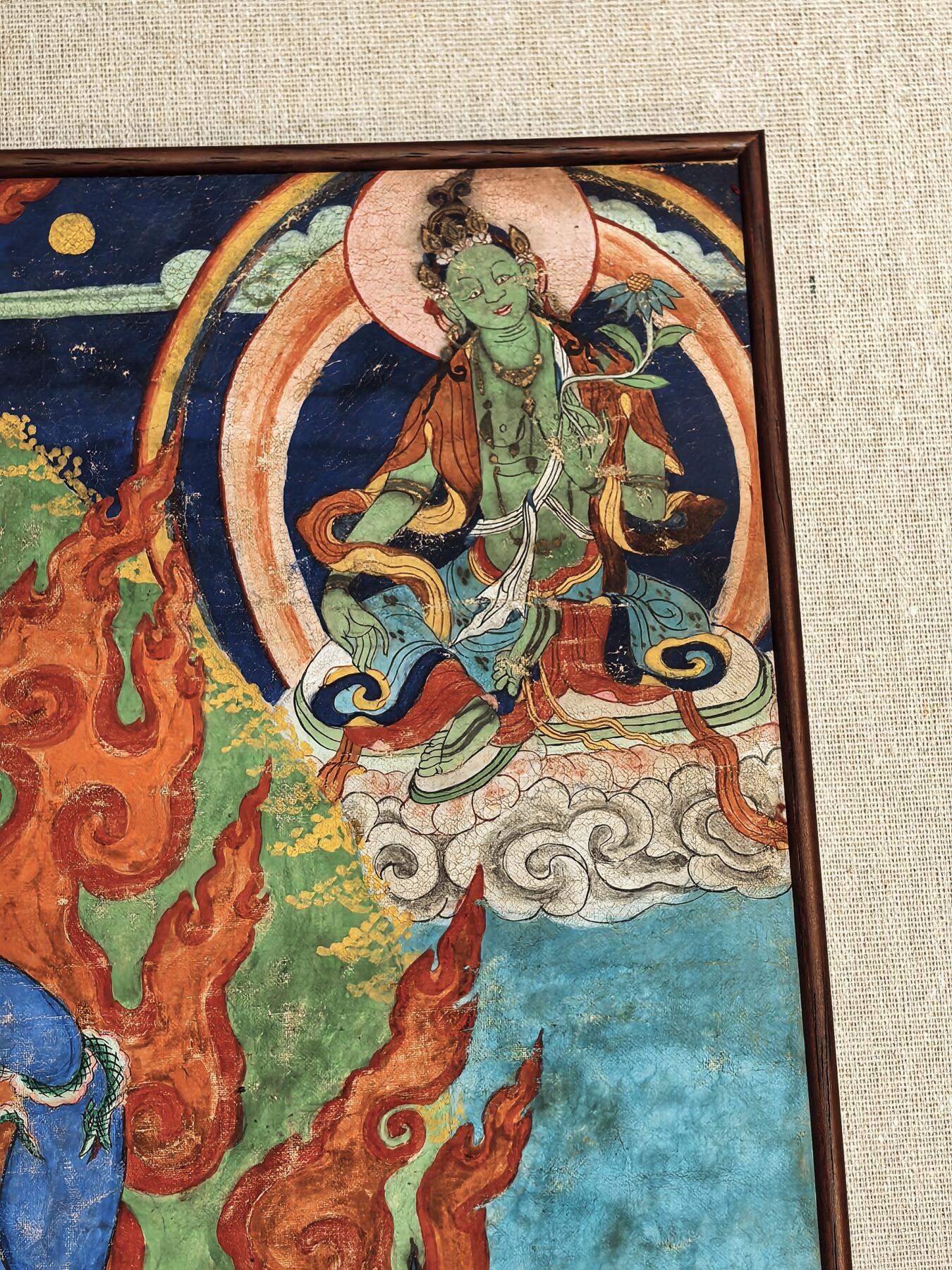 碧月说宝.雪域莲花开（二） 清代 特殊题材 四臂玛哈嘎拉大黑天唐卡