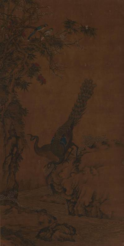 碧月说宝. 近现代书画专场（十） - 佚名 富贵锦鸡图