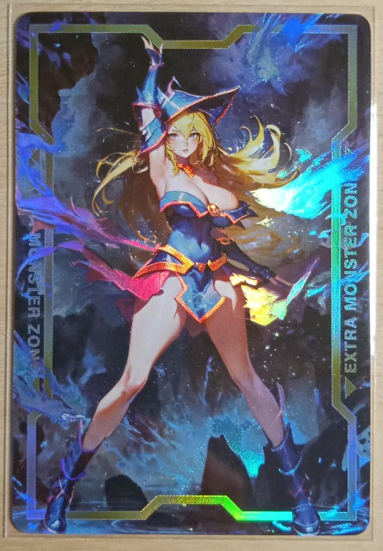 龙虎卡牌-八三场（满200元包邮，无佣金，每周六结拍，欢迎送拍） 折光彩闪 游戏王卡牌 黑魔女 单手托天