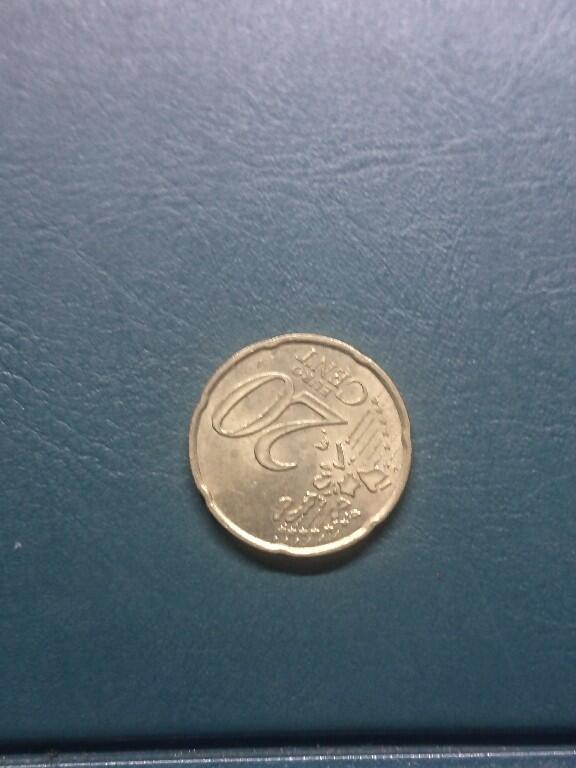 松南世界钱币——260416 法国1999年第一批次20分欧元好品相铜币