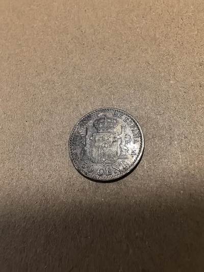 长老汇马年精选第十八场拍卖 1904PCV西班牙阿方索十三世50分银币，2.5克835银，数量仅有SMV版1/4不到（3）