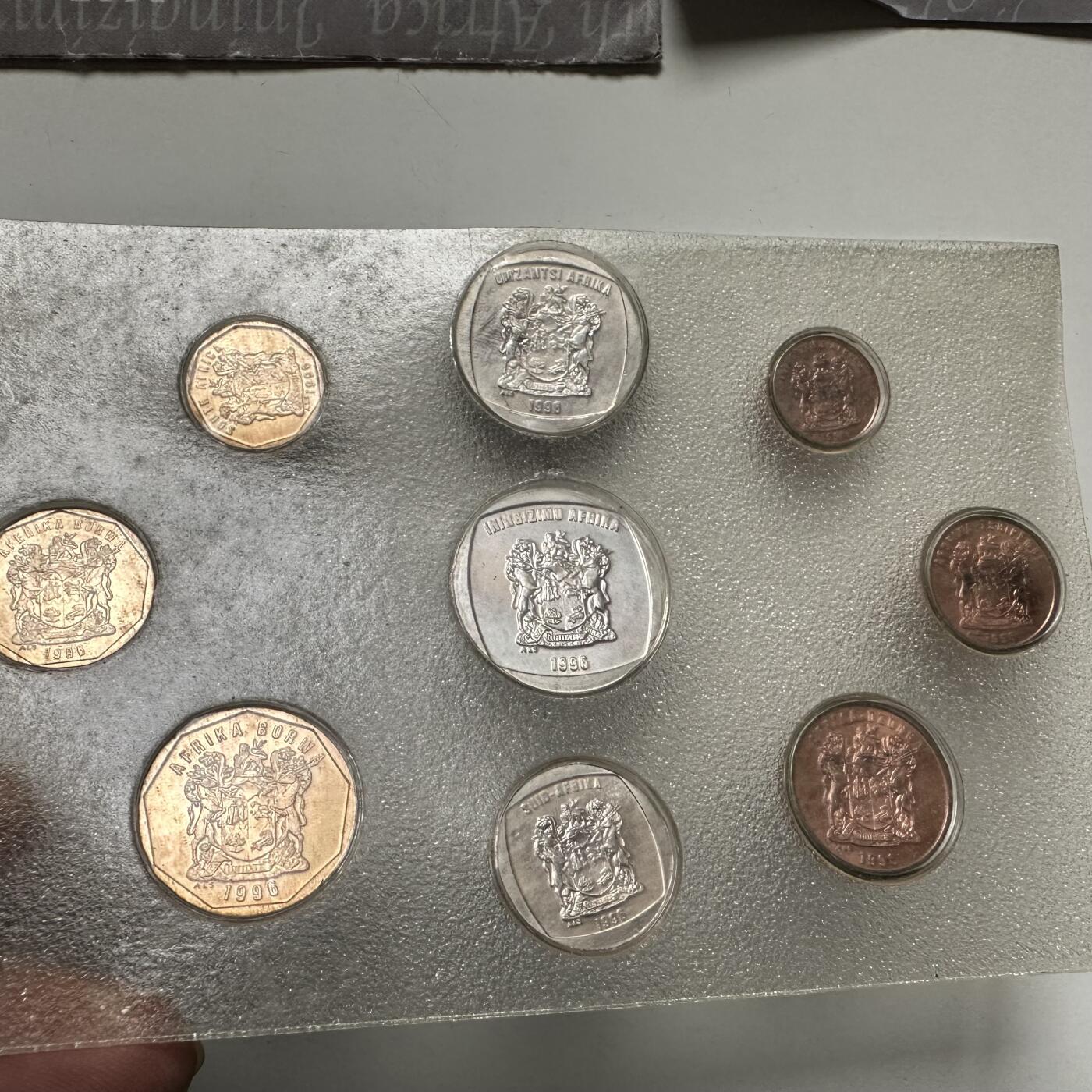 🌹外币初藏🌹🐯2026年第44场   每周二四六晚8️⃣点  世界硬币 南非 1996年 流通硬币套装 原厂包装