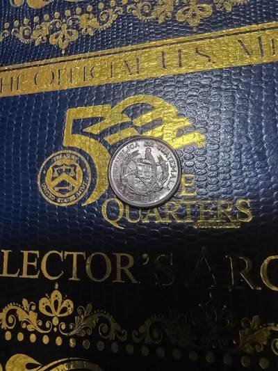 长老汇马年精选第十八场拍卖 1945危地马拉5分银币，1.67克720银，原光