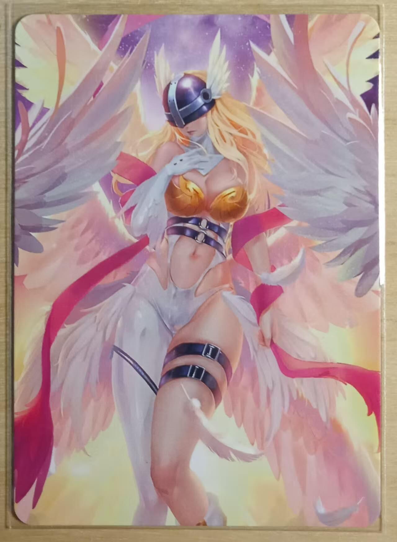 龙虎卡牌-八三场（满200元包邮，无佣金，每周六结拍，欢迎送拍） 光刻 数码宝贝卡牌 天女兽 白羽金身