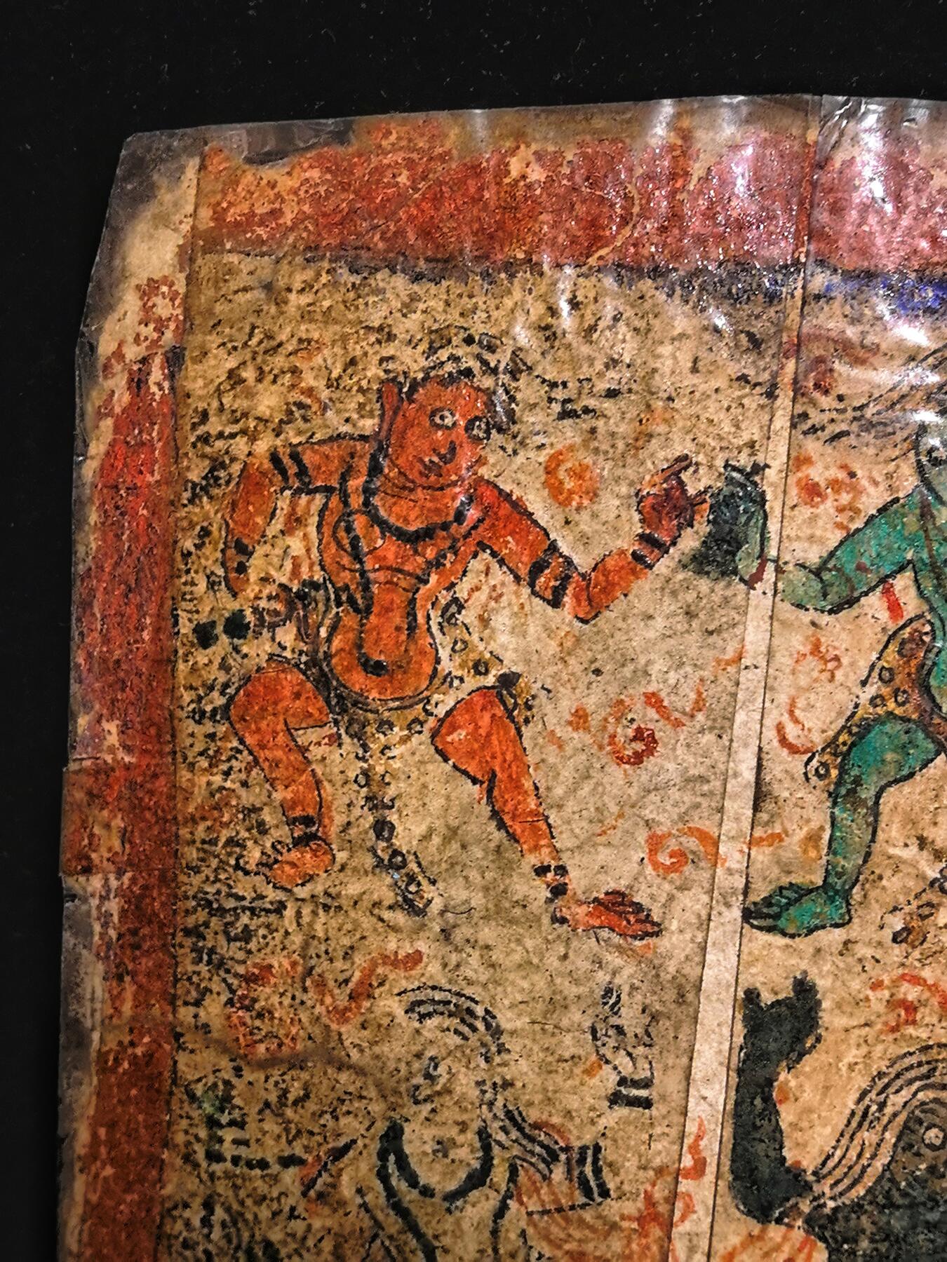 碧月说宝.雪域莲花开（二） 清代 藏传明清四护法忿怒尊唐卡（纸本小扎卡）