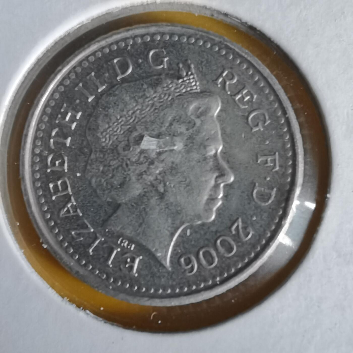 沼泽如烟--第1061场 英国2006年5便士