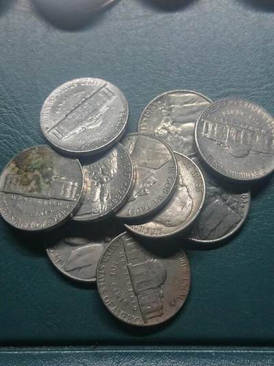 松南世界钱币——260416 - 美国5美分镍币10枚共计50美分2