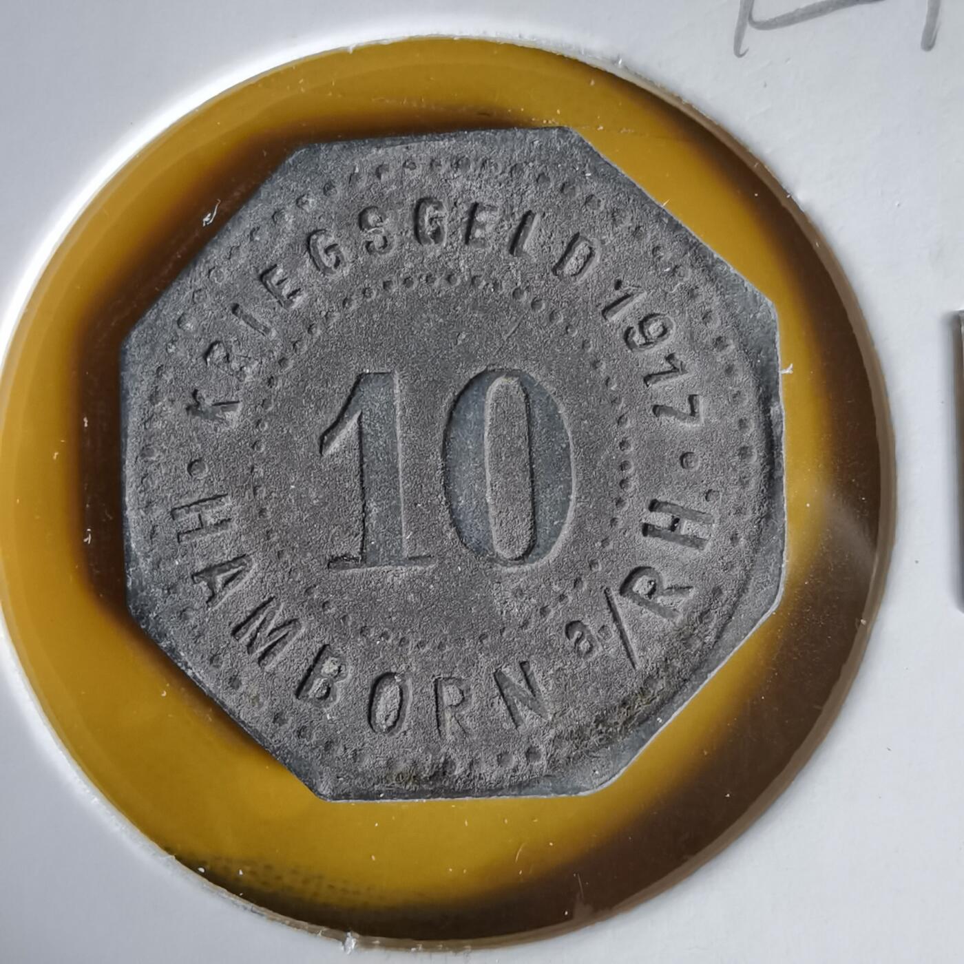 沼泽如烟--第1061场 1917年10芬尼代币