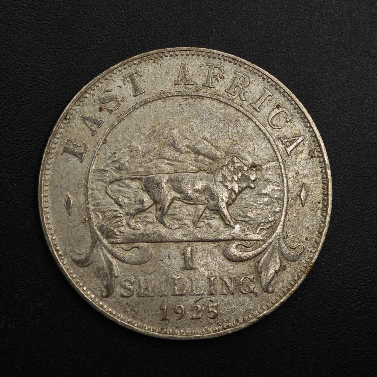 【淘币小摊】实时拍第八百九十三拍   散币场    每周一统一发货 英属东非1925年乔治五世一先令银币