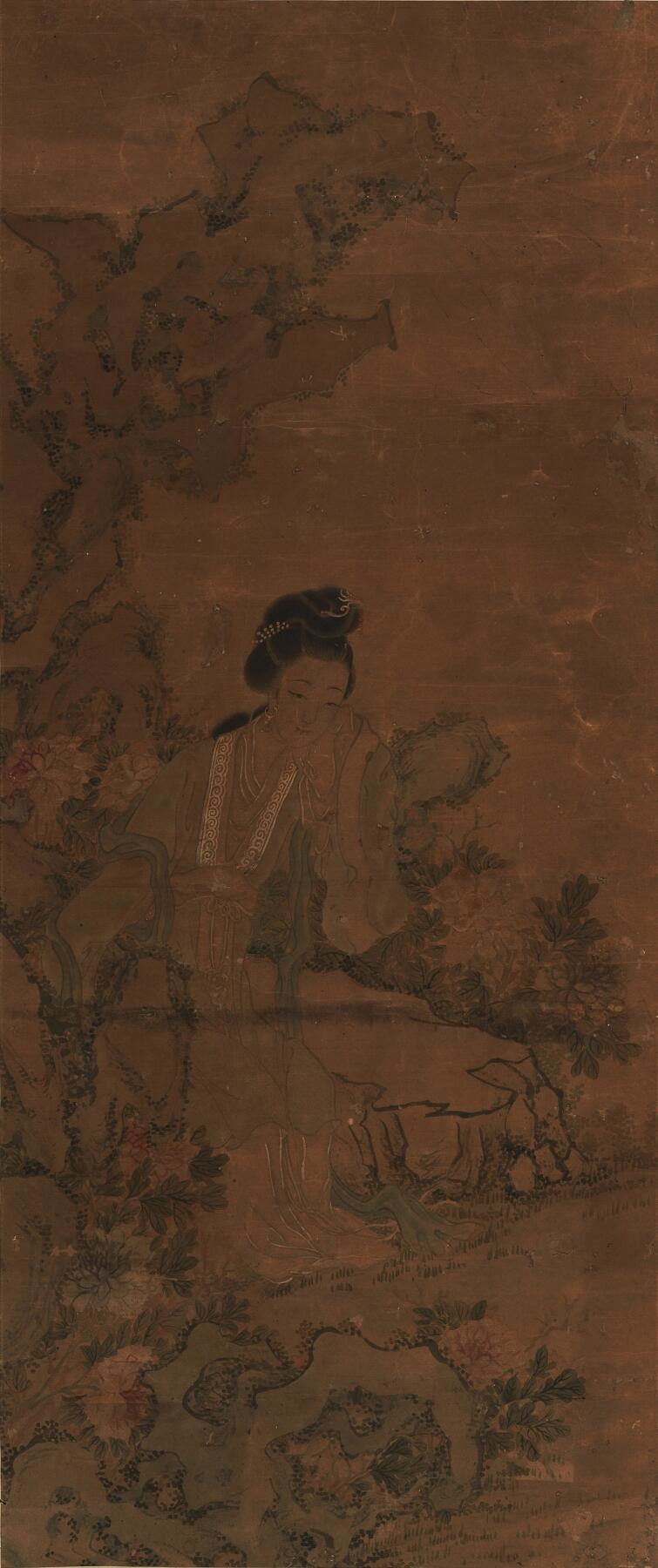 碧月说宝. 近现代书画专场（十） 佚名 赏春图