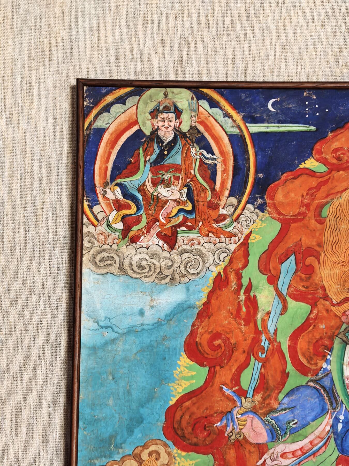 碧月说宝.雪域莲花开（二） 清代 特殊题材 四臂玛哈嘎拉大黑天唐卡