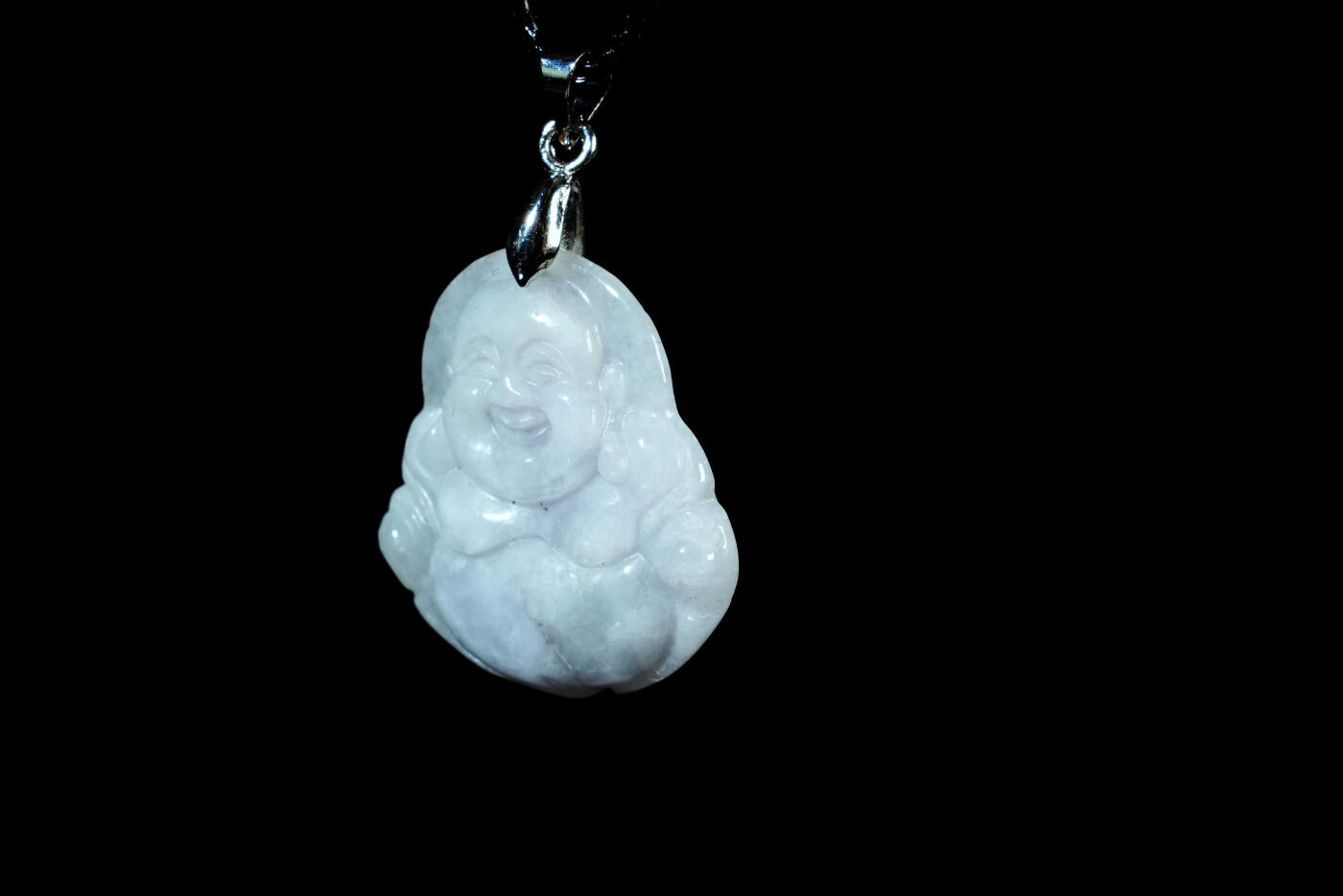 上海都达杂项专场八十一【全场包邮】  天然冰糯种翡翠（A货）精雕《佛公》挂件97-65