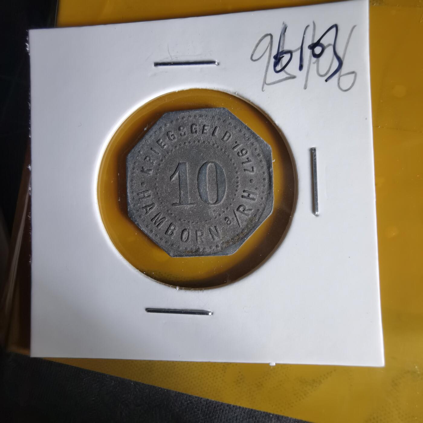 沼泽如烟--第1061场 1917年10芬尼代币