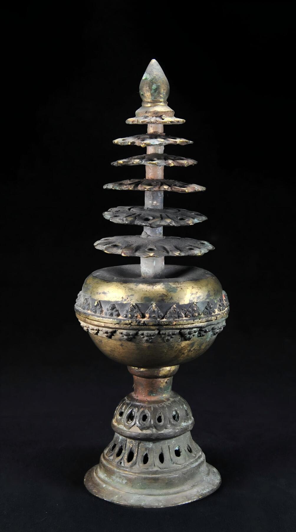 碧月说宝.雪域莲花开（二） 清代 铜舍利供奉塔