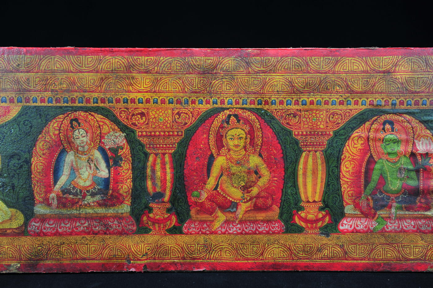 碧月说宝.雪域莲花开（二） 清代 五方佛经书板