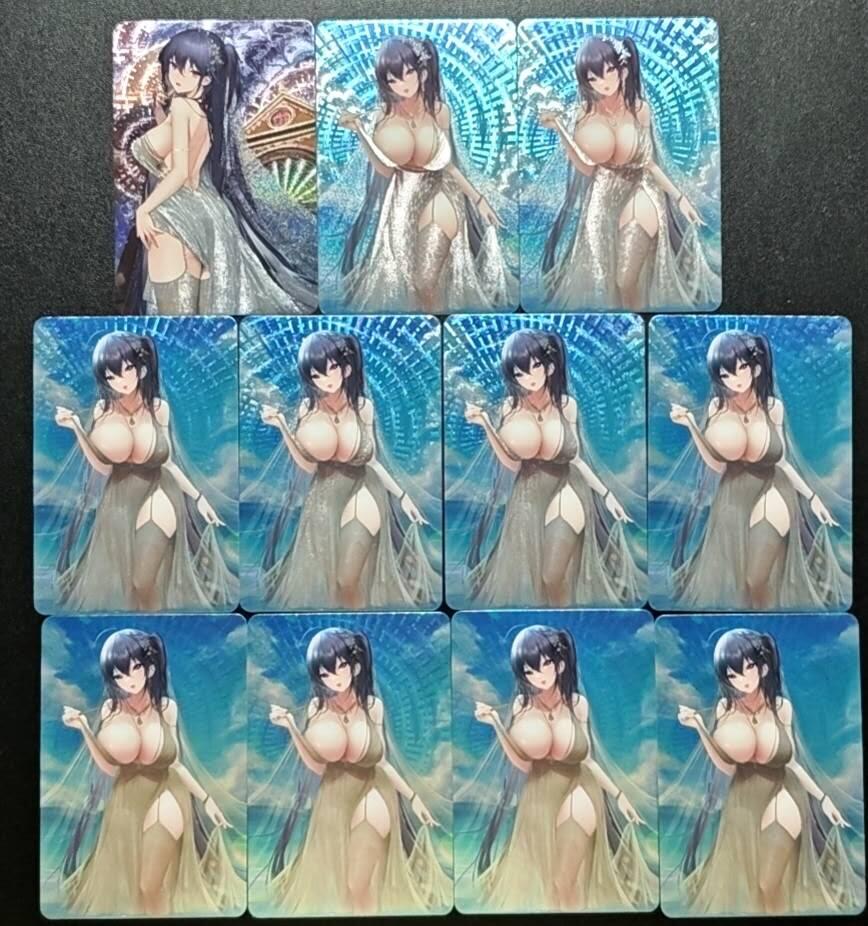 天玑星卡拍第188期《4.20周一截拍》持续收拍收评中 满赠卡需备注 宁缺卡牌 碧蓝航线 大凤 粗闪 11张 自制卡