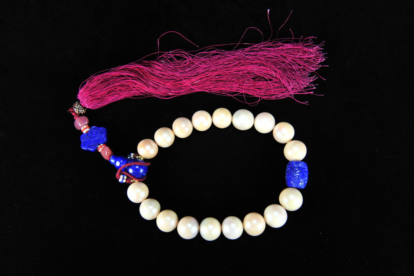 碧月说宝.雪域莲花开（二） 清代 东珠十八子手持