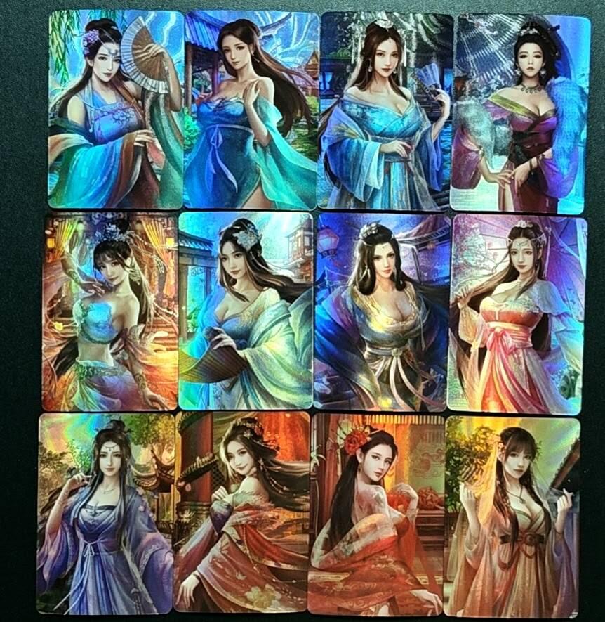 天玑星卡拍第188期《4.20周一截拍》持续收拍收评中 满赠卡需备注 宁缺卡牌 十二名妓 彩闪 12张