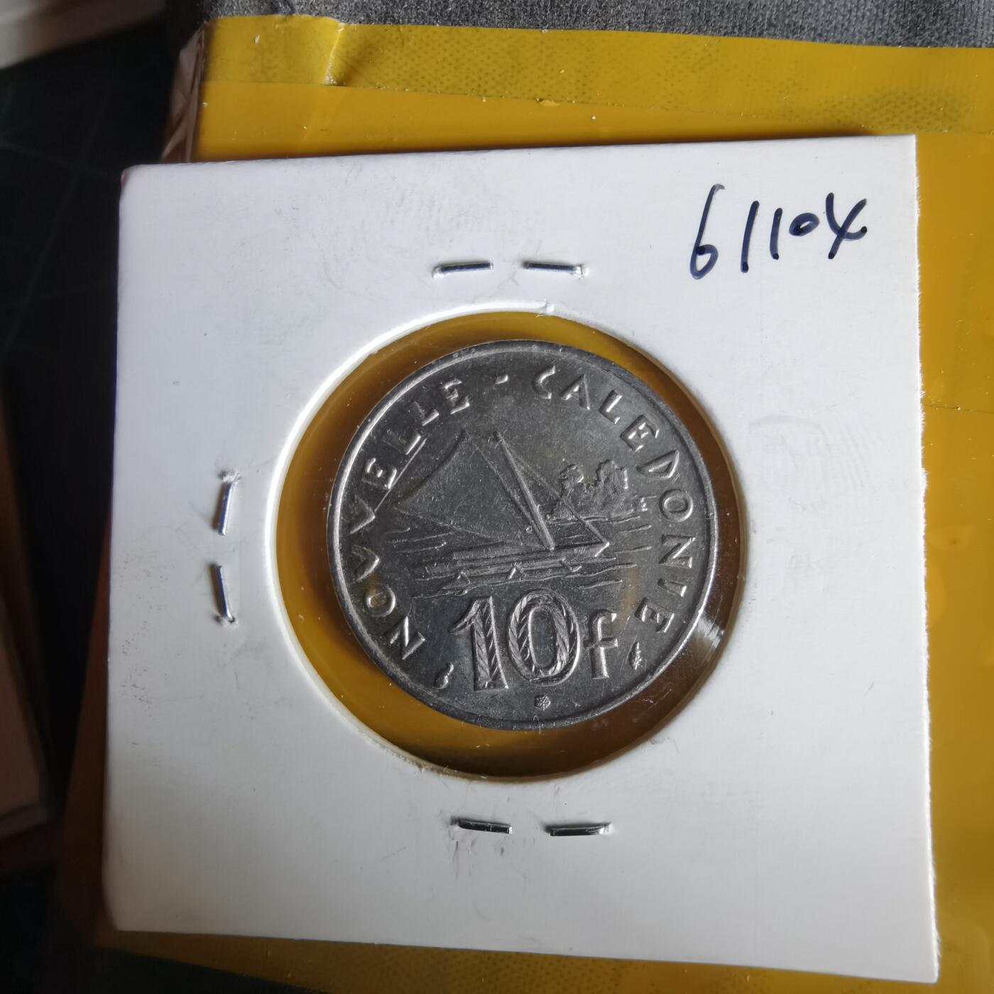 沼泽如烟--第1061场 法属新喀里多尼亚1977年10法郎