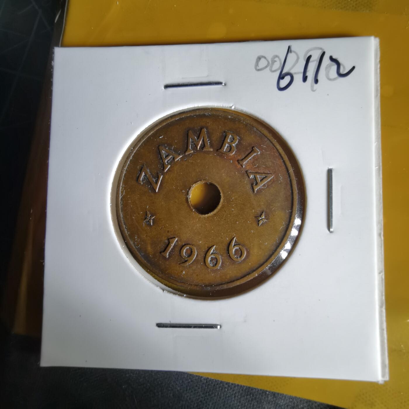 沼泽如烟--第1061场 赞比亚1966年1便士