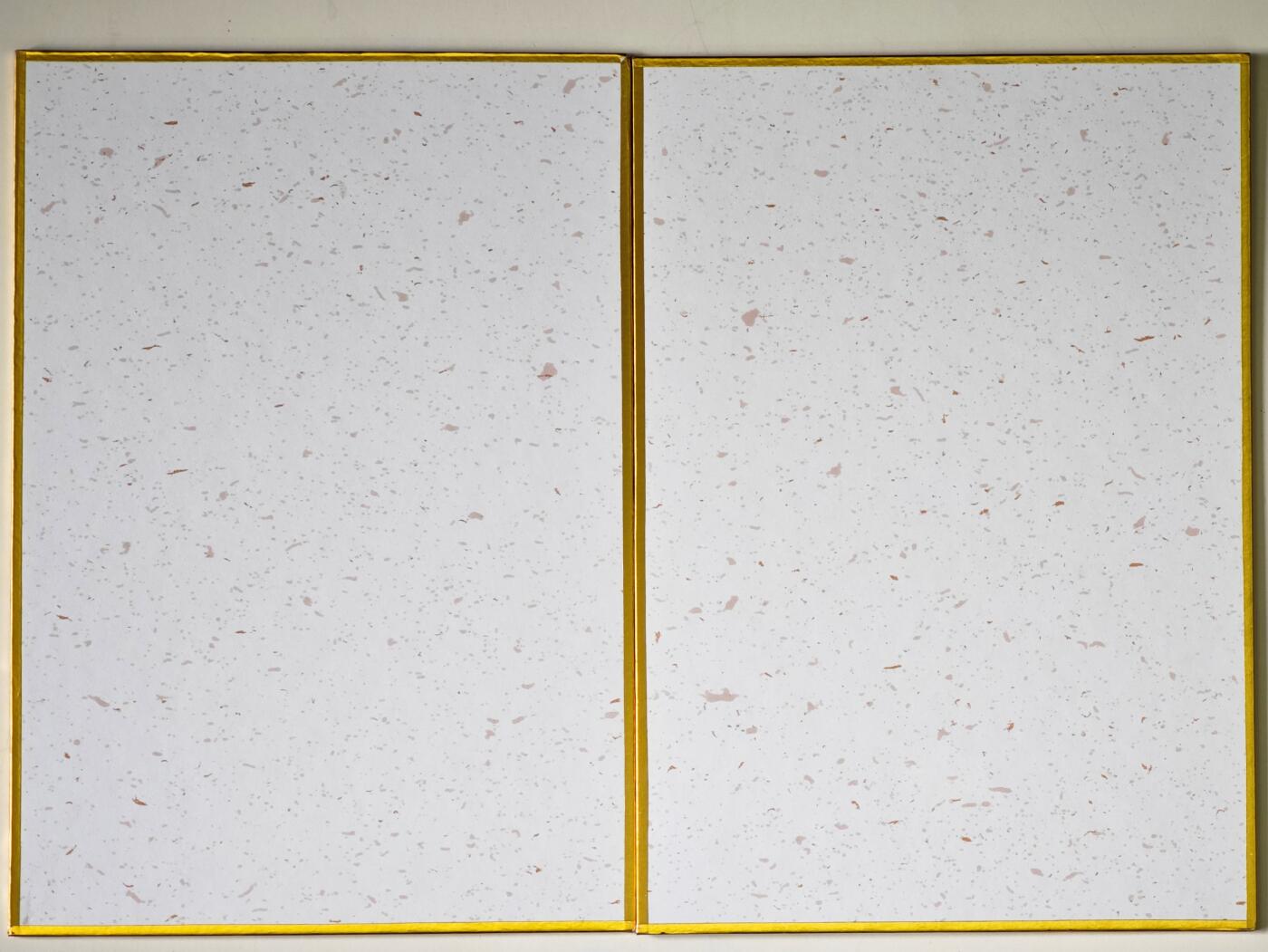 白泽拍卖卡牌手绘专场第35期（问东城春色，正谷雨，牡丹期） 2025 陈岱青工艺色纸 2张 A5