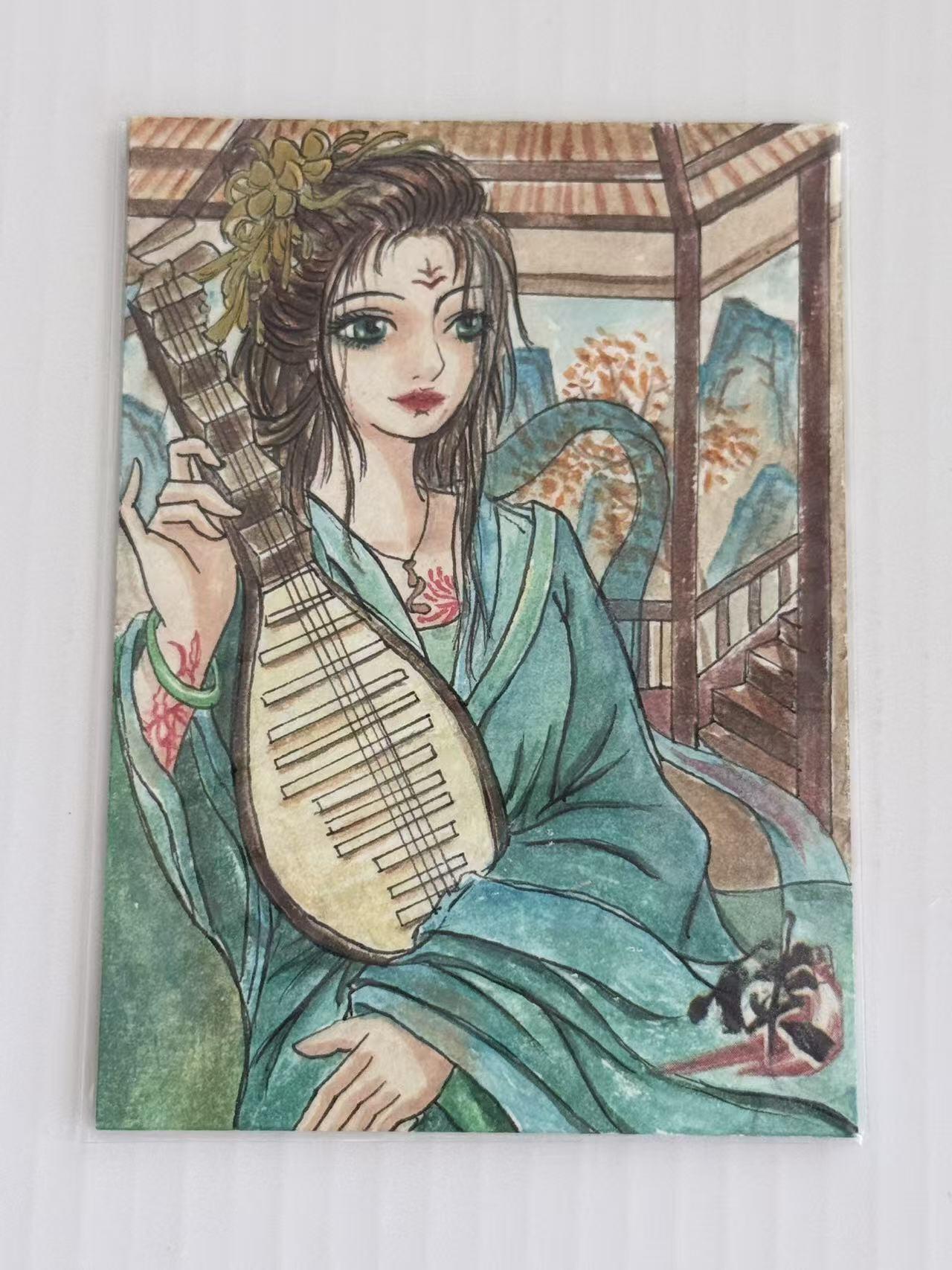 NO.30 好又多金牌大场，每周一站式配齐，方便凑单！（周6晚9点截拍，卖家送拍0抽成！） 【1/1手绘卡】画师上风 精品手绘卡 琵琶行