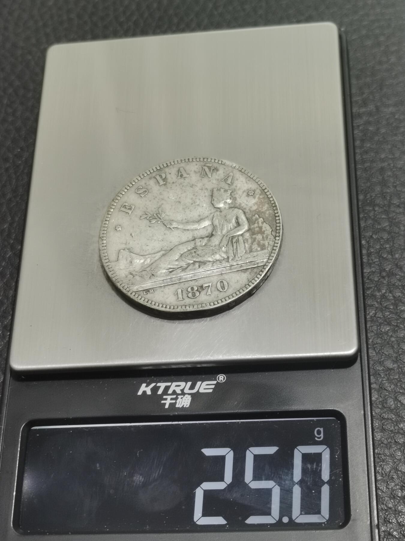 天下钱庄专场欢迎参拍 西班牙拿花双柱银币