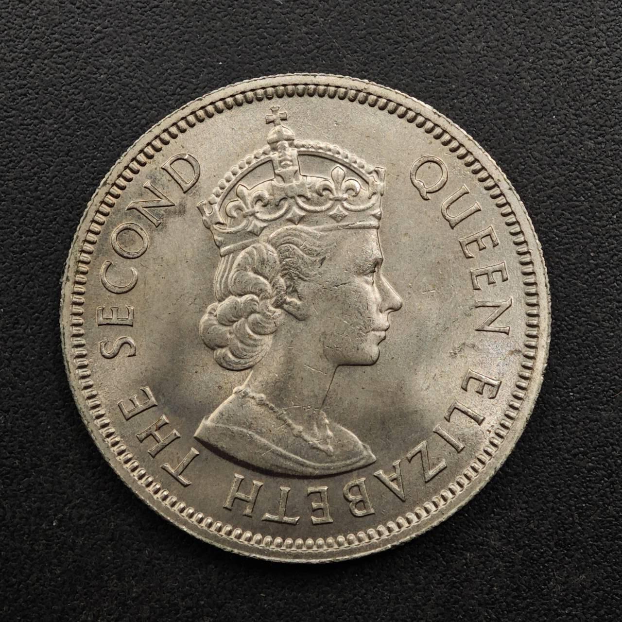 【淘币小摊】实时拍第八百九十三拍   散币场    每周一统一发货 斐济1965年伊丽莎白二世一先令镍币