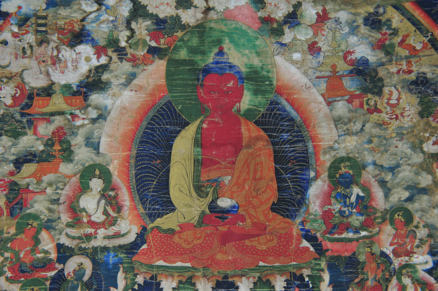 碧月说宝.雪域莲花开（二） 清代中期 无量寿佛唐卡