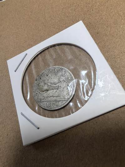 长老汇马年精选第十八场拍卖 1869西班牙拿花1比塞塔银币，5克835银，马德里造币厂