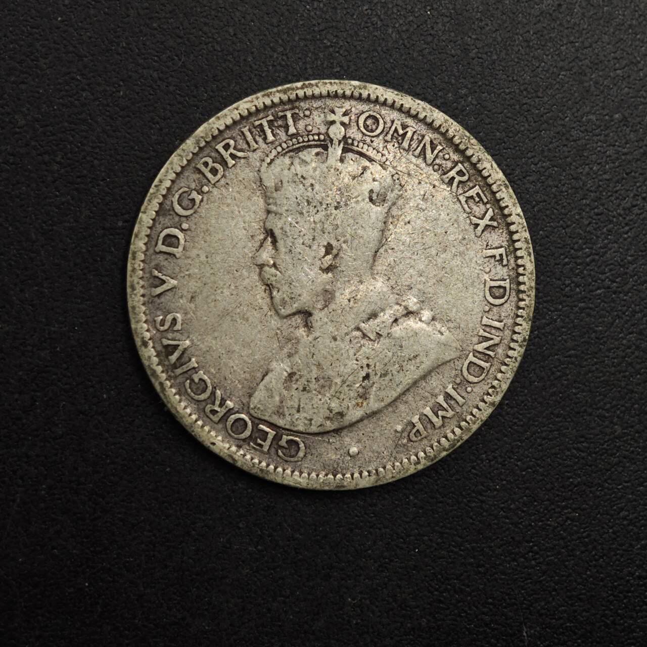 【淘币小摊】实时拍第八百九十三拍   散币场    每周一统一发货 澳大利亚1926年乔治五世6便士银币